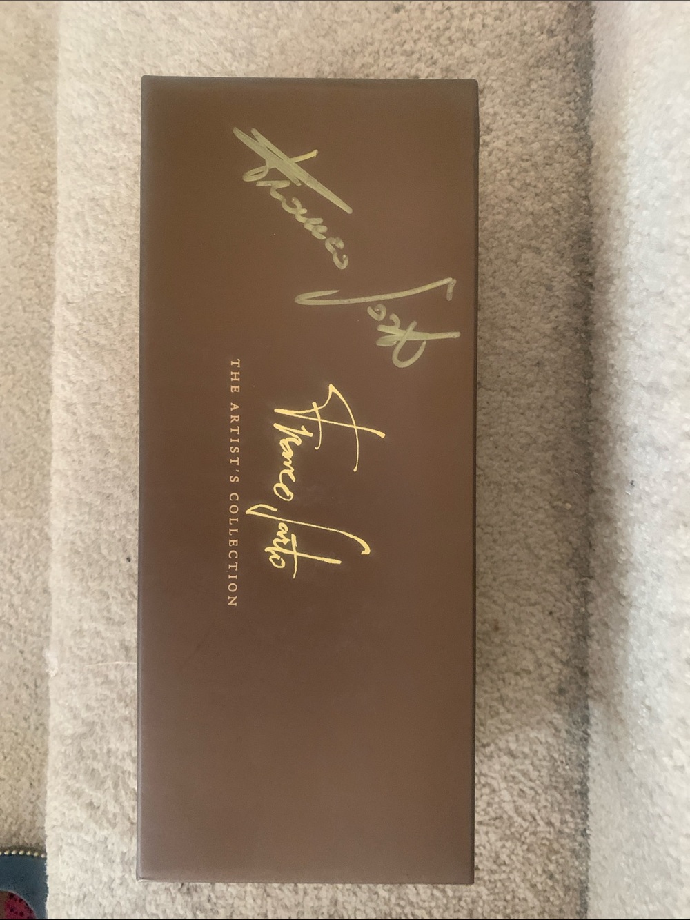 Signed Franco Sarto Brown Shoe Box - The Artist's Collection